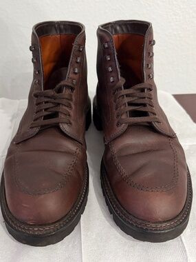 Alden 404 Indy boots Dark brown Kudu Size 8D lightly worn